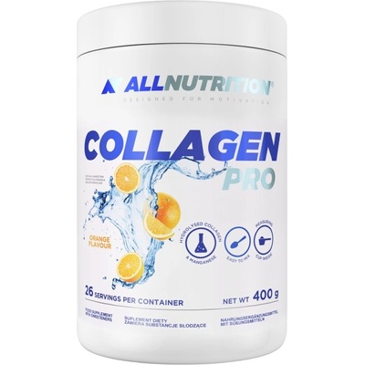 ALLNUTRITION Collagen Pro Powder | with Glucosamine, Chondroitin, Hyaluronic, Boswellia [400 грама] Портокал
