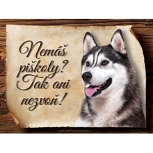 Sport hobby Cedulka Husky III Piškoty CP1575 15 x 11 cm