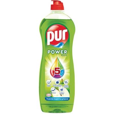 Pur Препарат за миене на съдове Duo Power, ябълка, 750 ml