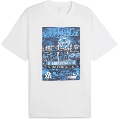 PUMA Тениска Puma Men's Licensed Short-Sleeve T-Shirt - White/Navy