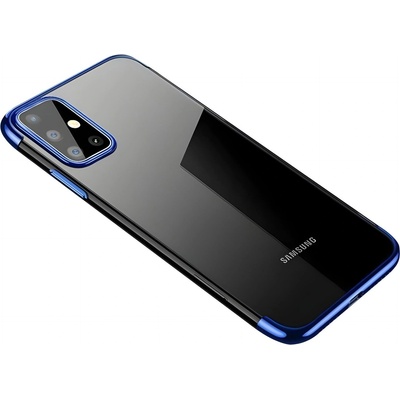 Samsung Калъф Clear Color с цветен кант за Samsung Galaxy A72 4G/Galaxy A72 5G - Син KP10808