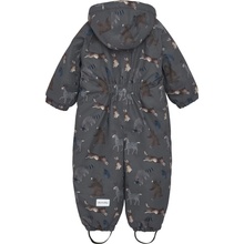 MINYMO dětská kombinéza AOP Dark Gull Grey