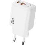 LITO Зарядно устройство Lito (LC28) - Type-C, USB, PD20W, огнеупорен PC - Бяло