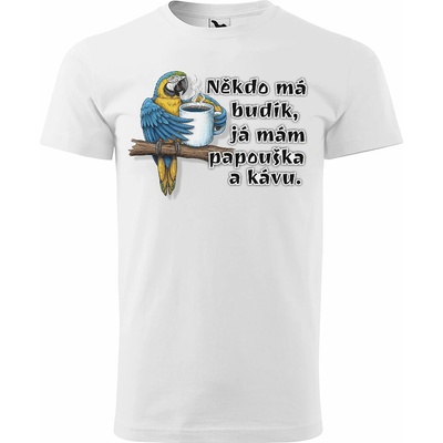 Impar tričko Papoušek Bílá
