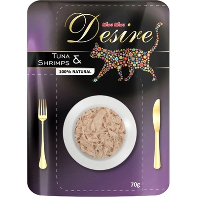 Desire premium s trhaným mäsom Tuniak a Krevety 70 g