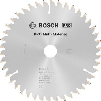 Bosch pilové kotouče Multi Material 160x20/16x2,4/1,8x42z (2.608.640.503)