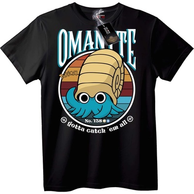 NOONEBRAND Тениска Pokémon Omastar - 2XL, Black