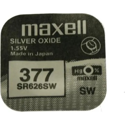 Maxell Бутонна батерия сребърна maxell sr-626 sw /ag4/377/ 1.55v (ml-bs-sr-626-sw)