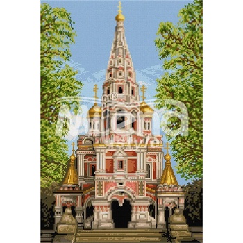 Milena Style Шипченски манастир - гоблен със схема конци Ariadna 1: 4