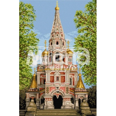 Milena Style Шипченски манастир - гоблен със схема конци Ariadna 1: 4