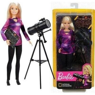 Barbie Povolanie National Geographic s ďalekohľadom