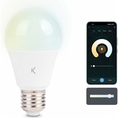 Ksix chytrá žárovka SmartLED, 9W, 806lm, A60, E27, CCT