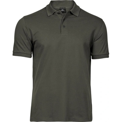 TeeJays polokošile TJ 1405 elastická krátký rukáv pánská COT-181405za201 zelená deep