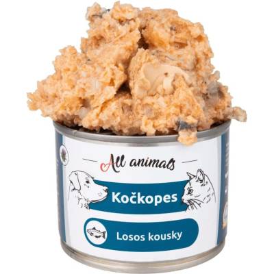 All Animals Kočkopes Losos kousky 200 g
