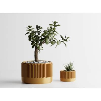 Ваза Delta 1 Голяма, 141x141xH92mm - Златна