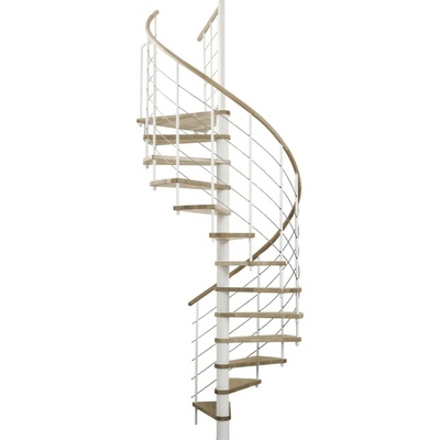 Minka STAIRS Kombinované točité schodiště Venezia dub/bílá pr. 160 cm