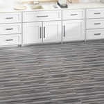 vidaXL Дъски за под Сиви ивици 2, 51 м2 18 бр. ПВЦ (42046439)