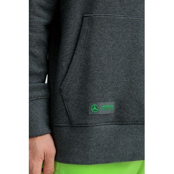 Adidas Памучен суичър adidas x Mercedes мъжки в сиво с качулка с принт JX8778 (JX8778)