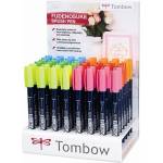 Tombow Маркер Fudenosuke твърд дисплей неон (48) (WS-BH-48P-2-A)