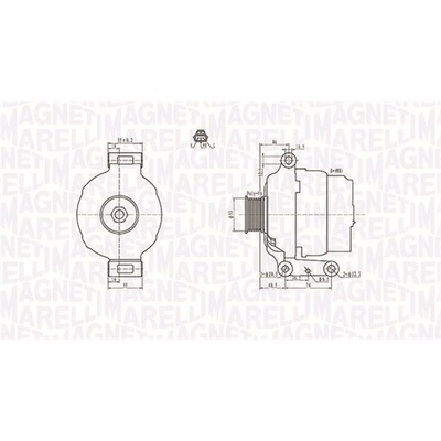 Alternátor MAGNETI MARELLI 063731636010