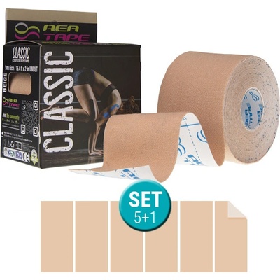 Rea Tape Classic béžový set 5 + 1 5 cm x 5 m