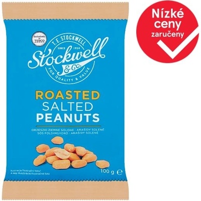 Stockwell & Co. Pražené arašídy loupané solené 100 g