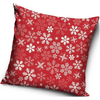 TipTrade Vianočný vankúš motív Biele vločky 40x40