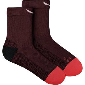 Salewa Дамски туристически чорапи Salewa Women's MTN TRN All Mountain QRT Sock Walking socks - Syrah - размер 36-38 (EU) (201-4853-0412)