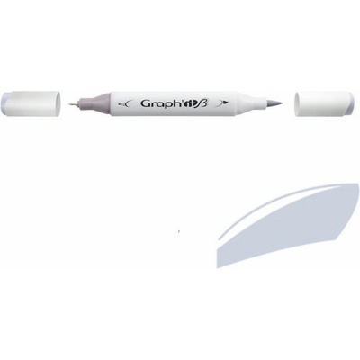 Lihová fixa GRAPH'IT oboustranná Brush & Fine, Aqua