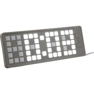 Karlsson Будилник Keyboard LED светлосив (KA5984GY) Будилник