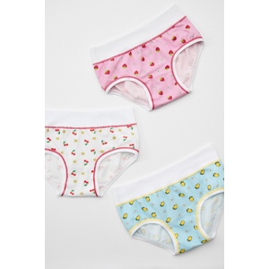 Jadea 3PACK бикини за момичета Frutta памучни (3p_808_kal)