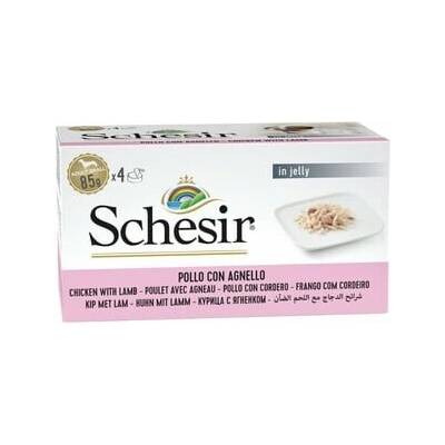 SCHESIR Kuracie a jahňacie v želé 4 x 85 g