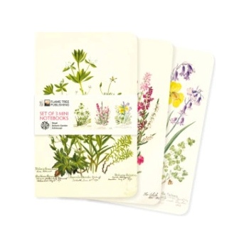 Flame Tree Publishing Royal Botanic Garden Edinburgh Set of 3 Mini Notebooks