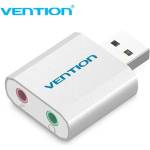 Vention Звукова карта Vention VAB-S13, USB 2.0, външна, сребриста (VAB-S13)