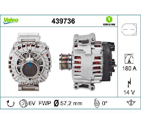 Alternátor VALEO 439736