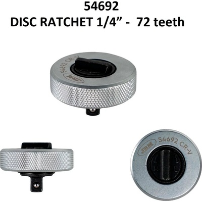 JBM Мини тресчотка тип " диск" на база 1/4" - 72 зъба ; jbm 54692