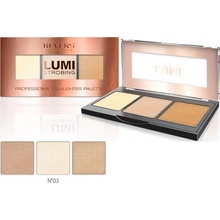 Revers Lumi Strobing Professional Highlighter Palette paletka rozjasňovačů 03 12,5 g