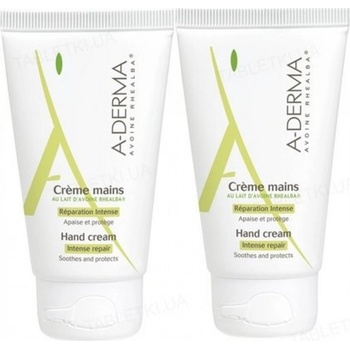 A-Derma Creme Mains regenerační krém na ruce 2 x 50 ml