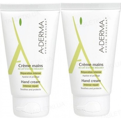 A-Derma Creme Mains regenerační krém na ruce 2 x 50 ml
