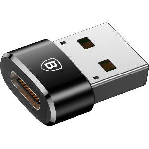 Baseus USB-C Преход/Адаптер, Baseus female USB-C to USB-A, Черен (CAAOTG-01)