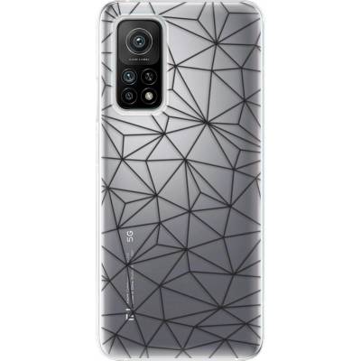 Pouzdro iSaprio - Abstract Triangles 03 - black Xiaomi Mi 10T / Xiaomi Mi 10T Pro