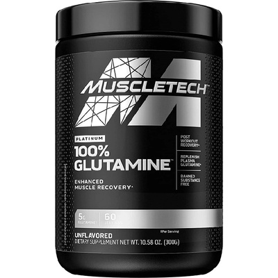 MuscleTech 100% Platinum Glutamine, 302 Grams