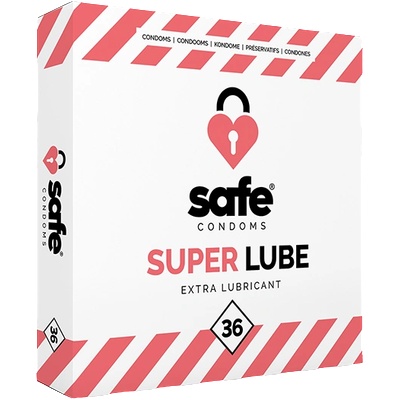 Safe - Condoms with Extra Lubricant Superlube 36 pcs