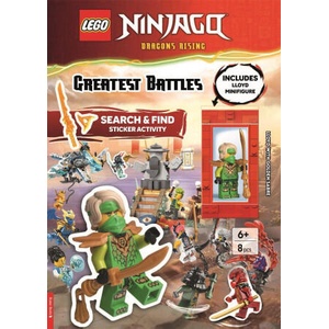 LEGO® NINJAGO®: Greatest Battles Search and Find Activity Book (with Lloyd minifigure and Golden Saber) | Lego® (ISBN: 9781837251742)