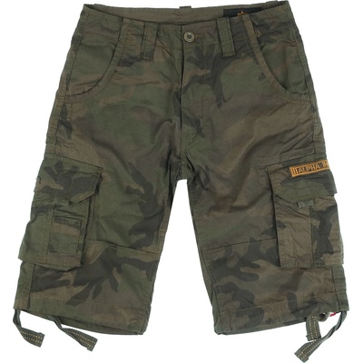 Alpha Industries мъжки къси панталони ALPHA INDUSTRIES - Jet - тъмно маслина камуфлаж_191200C