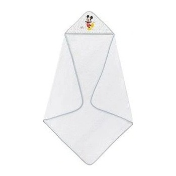 INTERBABY Osuška froté MICKEY BIELO/SIVÁ