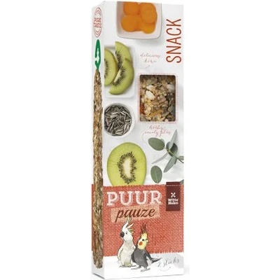 Witte molen PUUR Pauze Sticks - крекери с евкалипт, киви и моркови за какаду и средни папагали 140 гр, 2 броя, Witte Molen, Холандия - 654928