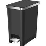 EKO-Europe Кош за отпадъци EKO HANA SLIM с педал (10 л) - черен (EKO 637710 - Black)