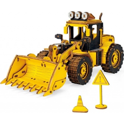 Robotime Rokr 3D dřevěné puzzle Buldozer 211 ks