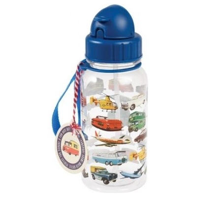 Rex London - Детско шише за вода - Винтидж транспорт (26206)